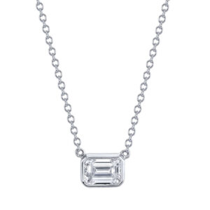 CLASSIC EMERALD CUT PENDANT