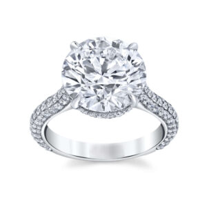 ROUND SOLITAIRE WITH PAVE