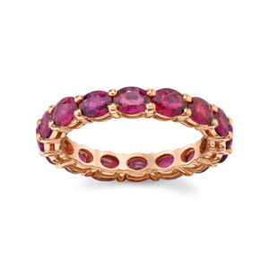 OVAL RUBY ETERNITY BAND