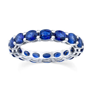 OVAL SAPPHIRE ETERNITY BAND