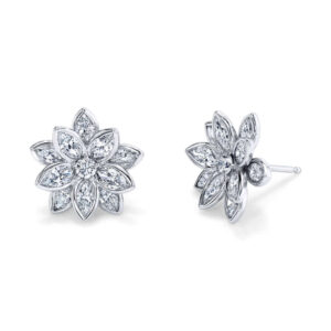 FLOWER MARQUISE EARRINGS