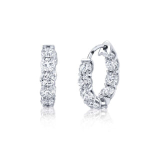 ROUND DIAMOND HOOPS